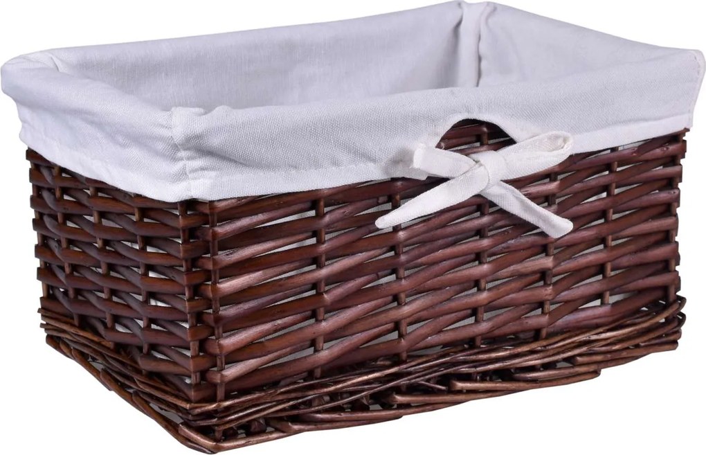 Prútený košík 30 x 20 x 15 cm - hnedý