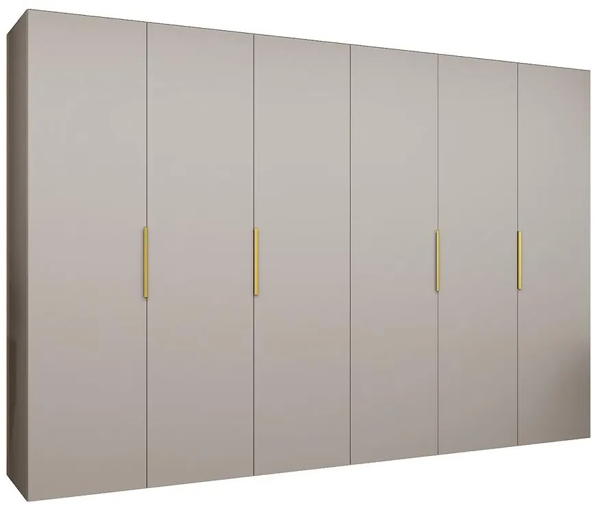 Skriňa Marbella I 300 kašmír/zlatá