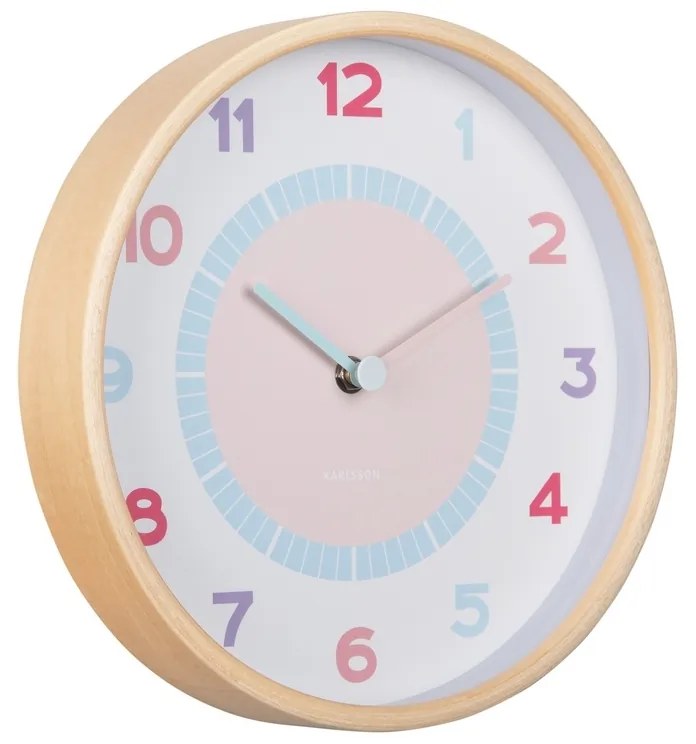 Karlsson 5963MC dizajnové nástenné hodiny svetlomodrá, pr. 25 cm
