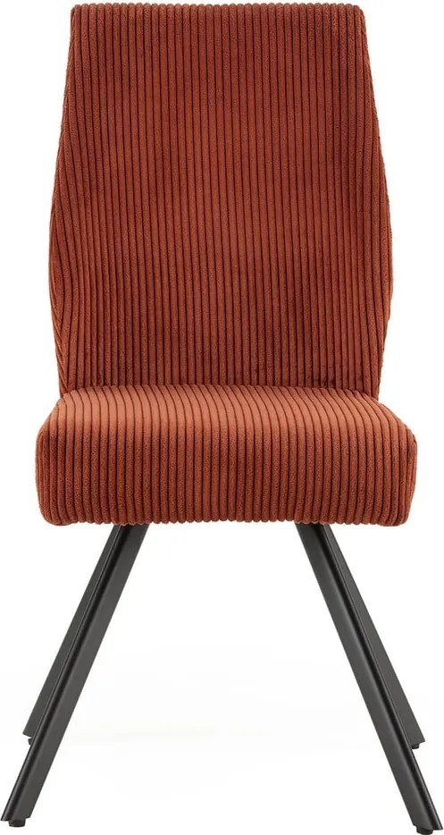 Oranžové menčestrové jedálenské stoličky v súprave 2 ks Anibal – Marckeric