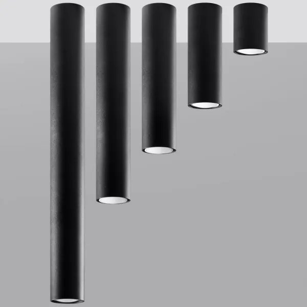 Sollux SL.1003 - Bodové svietidlo LAGOS 1xGU10/10W/230V 60 cm čierna