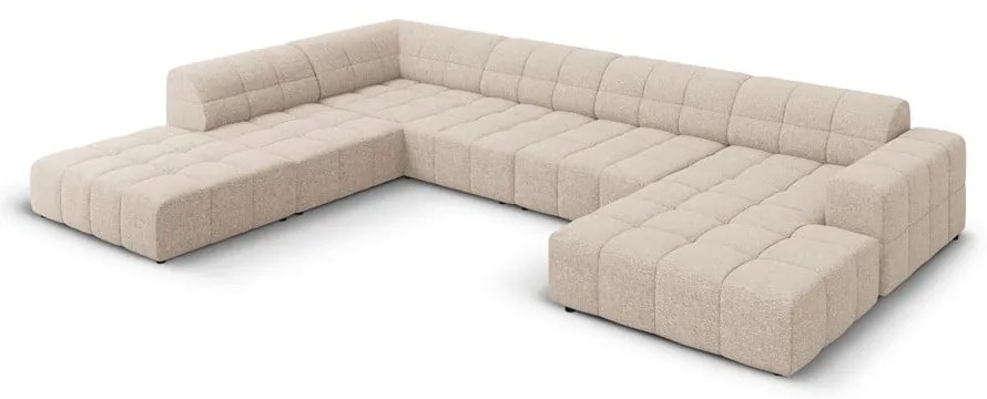 Béžová rohová pohovka (ľavý roh/do "U") Chicago – Cosmopolitan Design