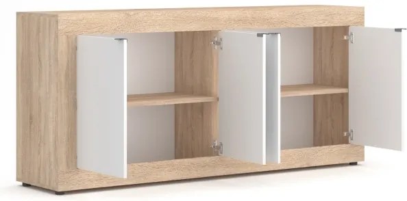 Komoda RUNEA dub sonoma/biela