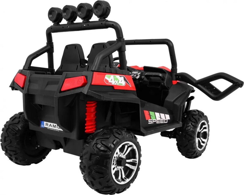 Ramiz Terénna bugina Grand Buggy Lift pre deti červená + pohon 4x4 + diaľkové ovládanie + MP3 + LED