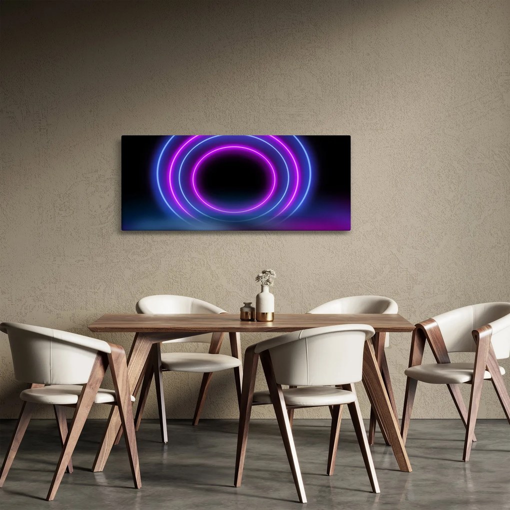 Obraz farebných kruhov (120x50 cm)