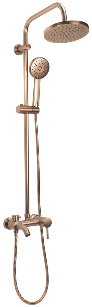Rea Luis - sprchový set s vaňovým výtokom, medená matná, REA-P7156