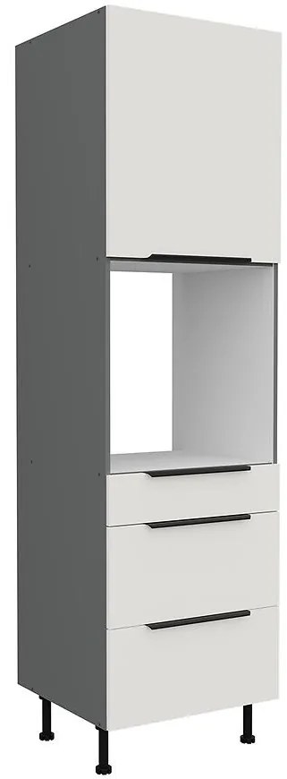 Kuchynská skrinka Aria-Wh/Ant Anti Fingerprint 60dps-215 1f 3s