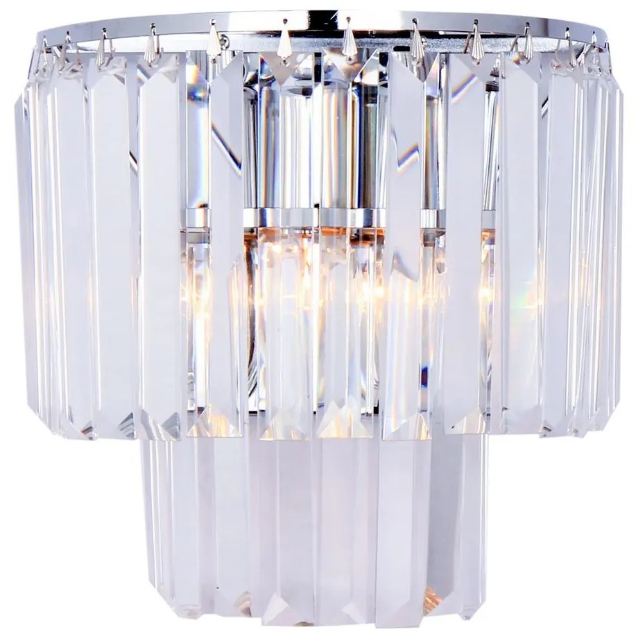Brilagi - LED Krištáľové nástenné svietidlo MOZART 2xE14/40W/230V lesklý chróm BG0755