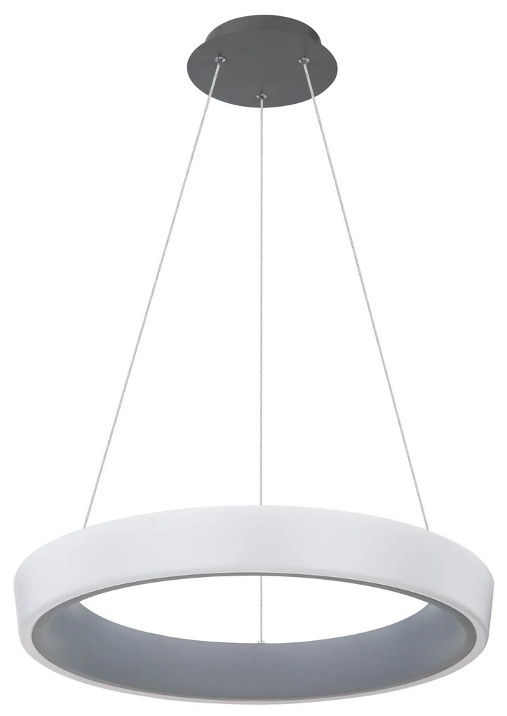 GLOBO Závesné LED osvetlenie TABANO, 36W, teplá biela-studená biela, 50cm, okrúhle