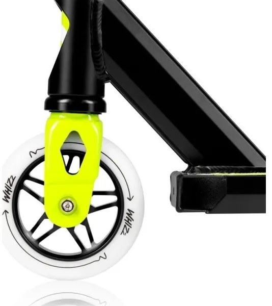 Lionelo - Detská kolobežka WHIZZ čierna/biela/žltá