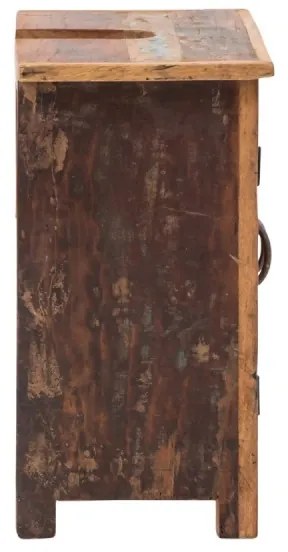 furniture-nabytek.cz - Masívna skrinka umývadla Sumana z recyklovaného dreva, lakovaná, hnedá – 52×30×60 cm