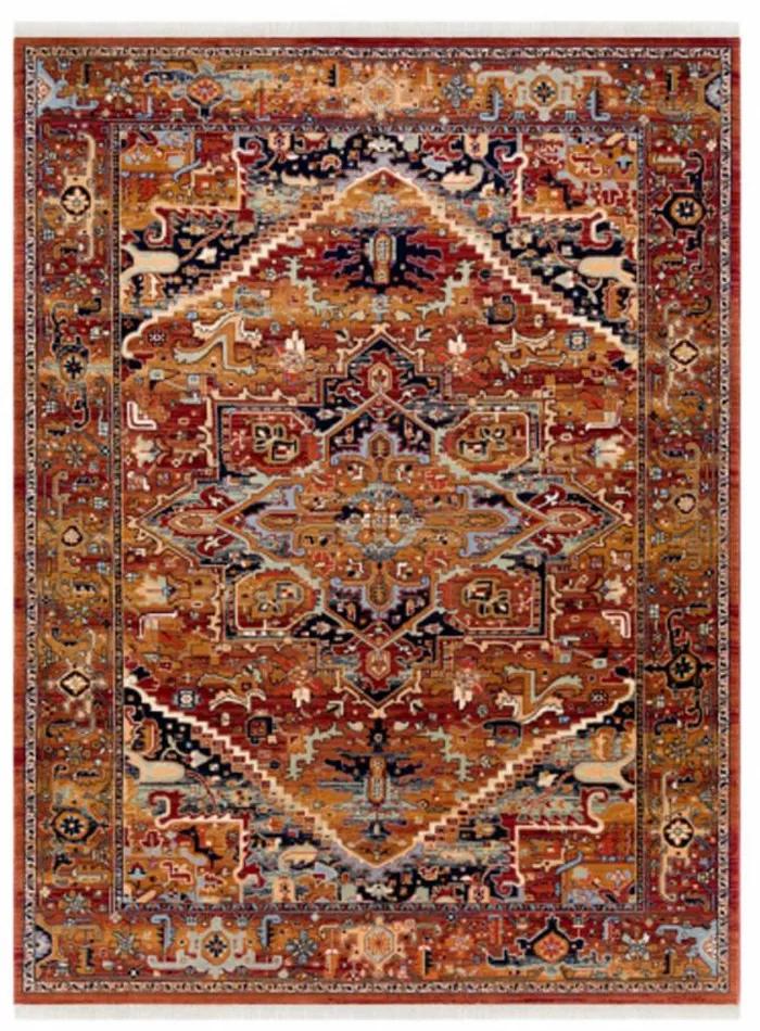 Vlnený kusový koberec Keshan terakota 160x230cm