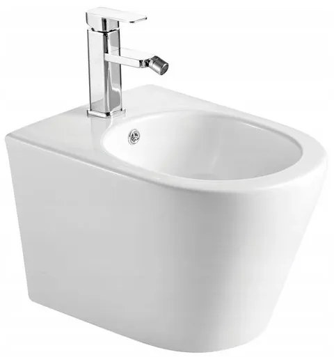 Mexen RICO Rimless, závesná WC misa so sedátkom + bidet, biela, 30724000+35724800