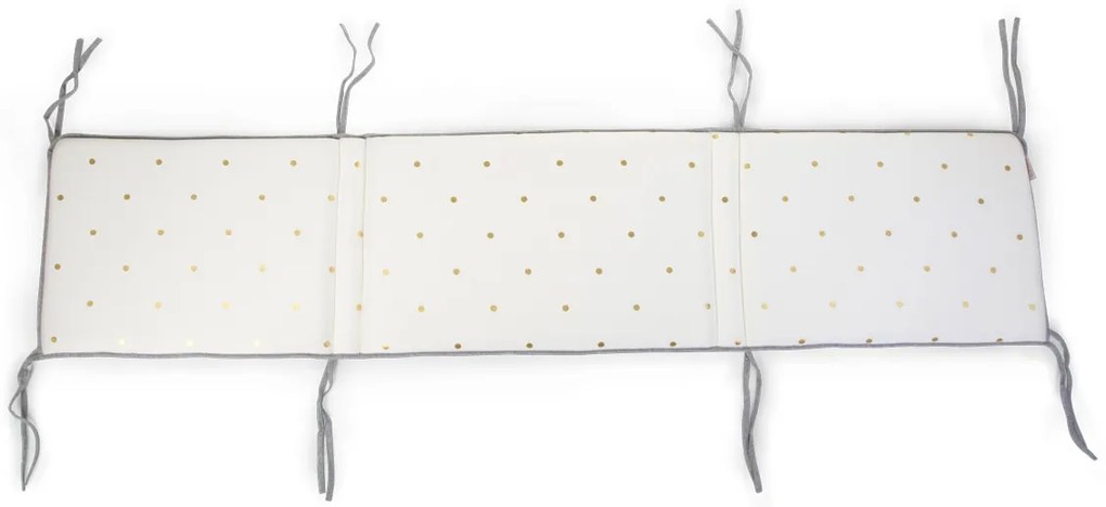 Mantinel do postieľky 35x170cm Jersey Gold Dots