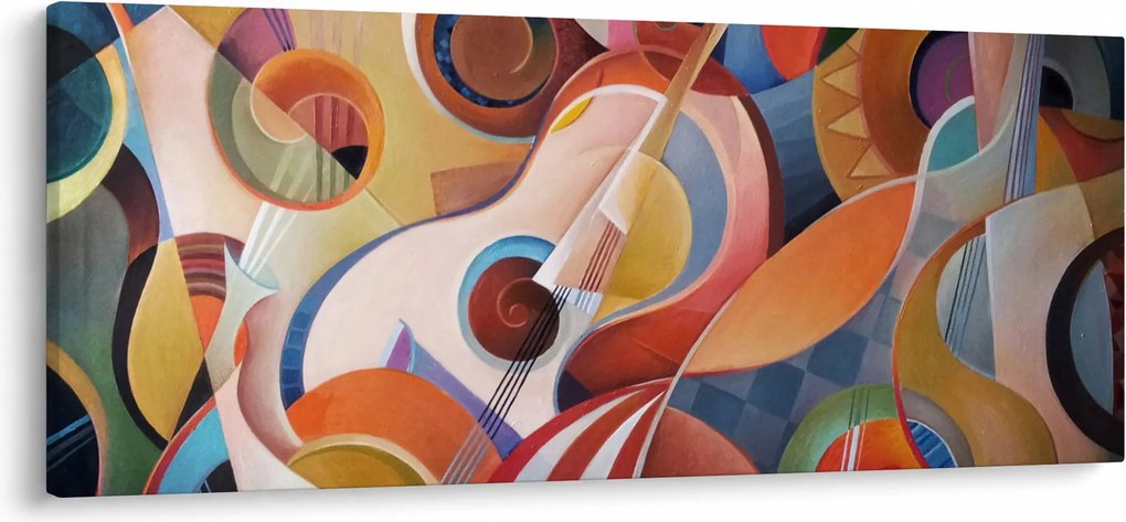 Obraz - Hudobný abstrakt (120x50 cm)