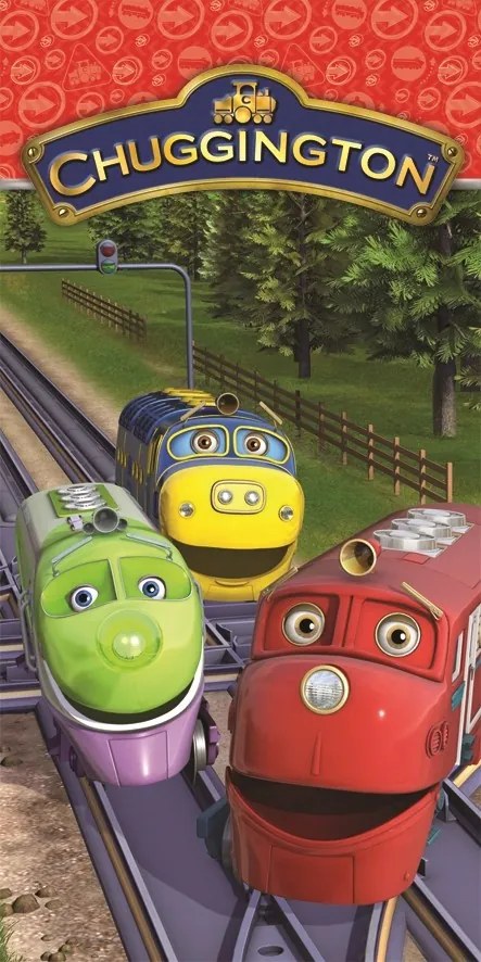 Detský uterák s motívom rozprávky Chuggington RDB24