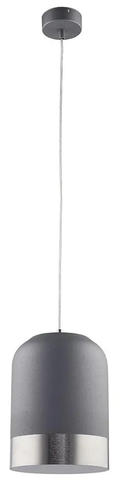 Jupiter 1649 - Luster na lanku DIXON 1xE27/60W/230V strieborná/biela