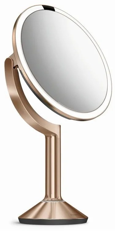 Zrkadlo Simplehuman so senzorom TRIO s dotykovým ovládaním, rose gold