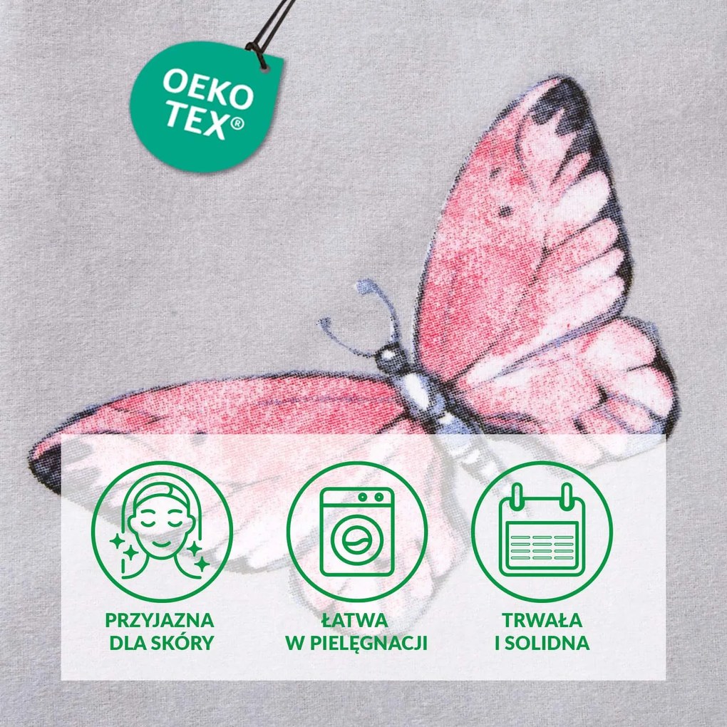 FLANELOVÉ OBLIEČKY FLANELOVE 180X200 CM, 2KS 70X80 CM KVETY