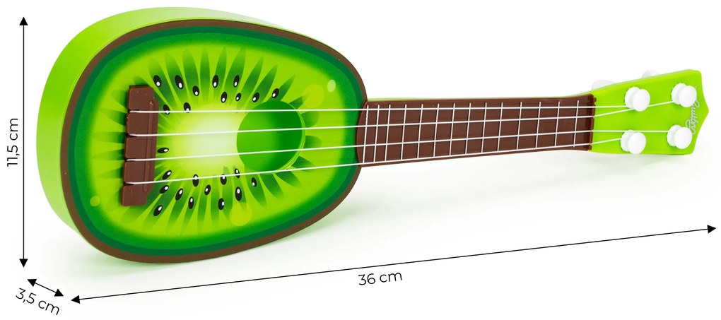 Ukulele gitara pre deti štyri struny kiwi