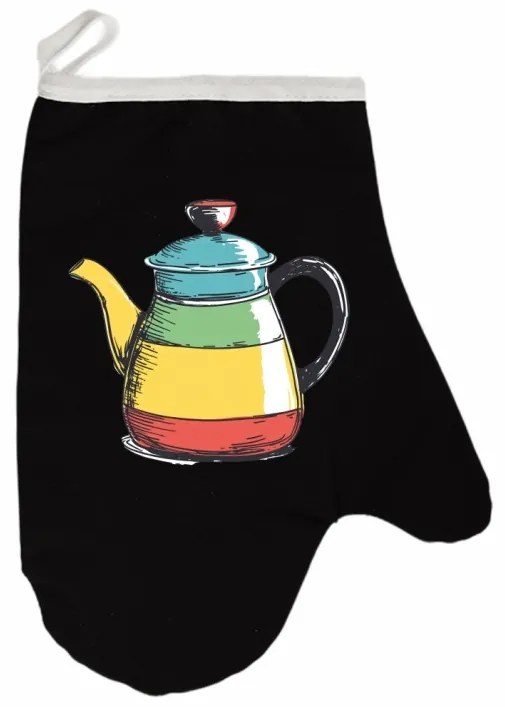 Kuchynská rukavica Teapop EMI, čierna