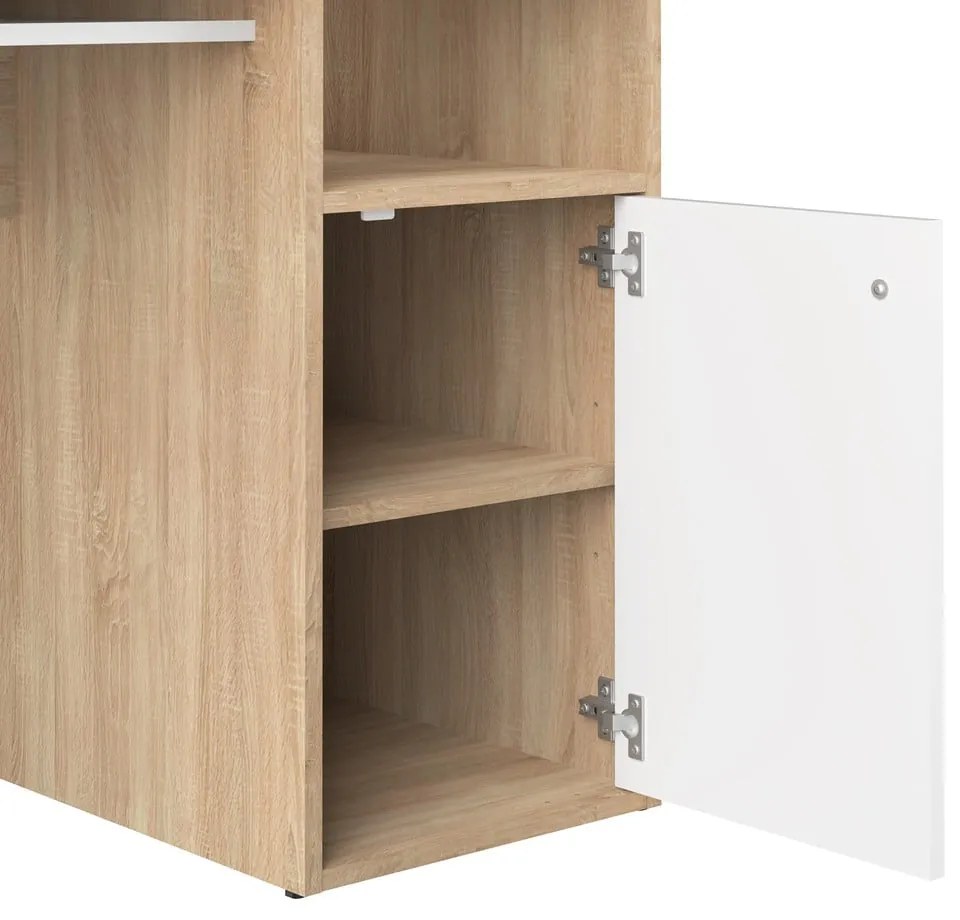 Pracovný stôl s doskou v dubovom dekore 50x115 cm Oxford – TemaHome