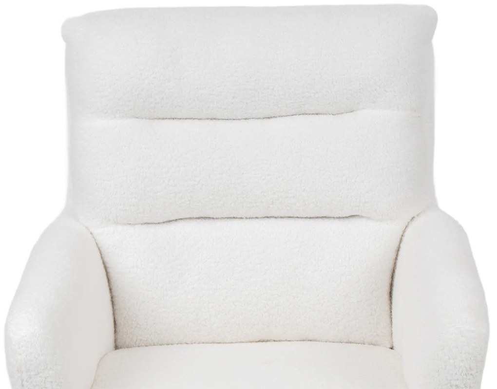 Noela Otočná jedálenská stolička látková ENZO biela