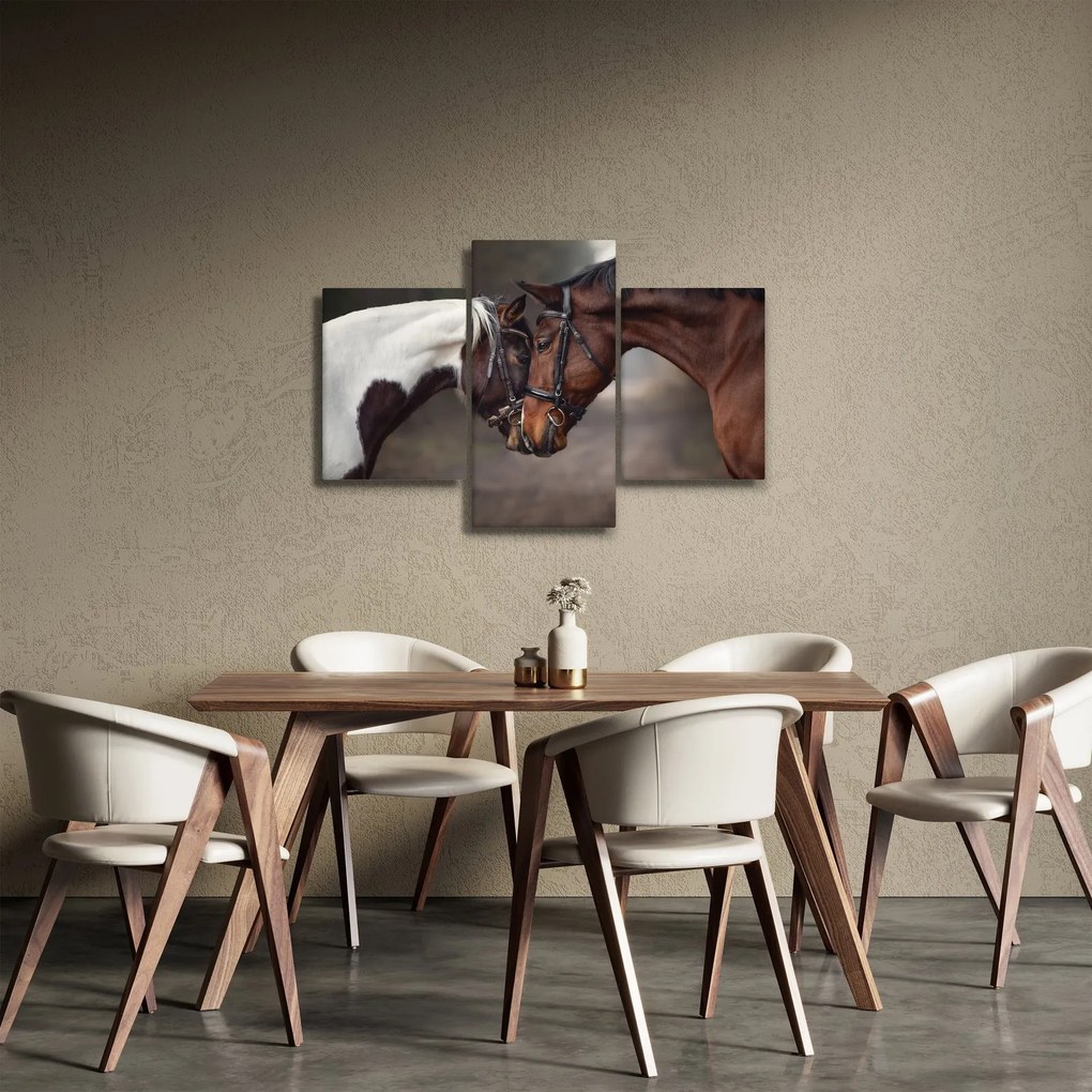 Obraz - Zamilované kone (90x60 cm)