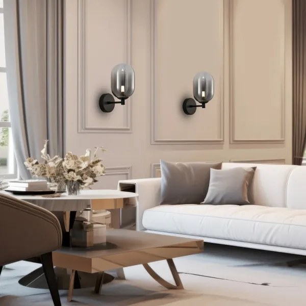 Nástenná lampa ALIAS 1xG9/8W/230V čierna/šedá