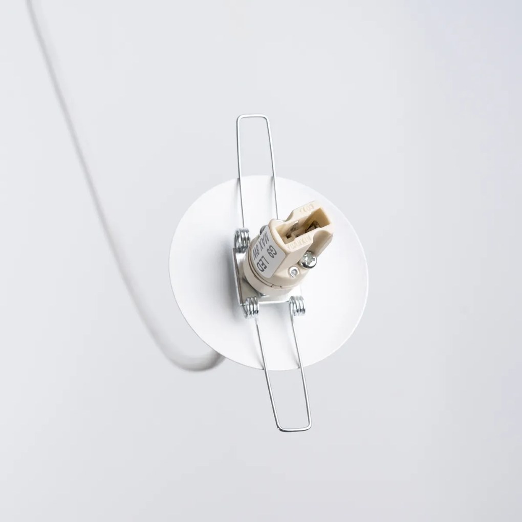 Závesné svietidlo Brina, 3x sklenené/biele kovové tienidlo