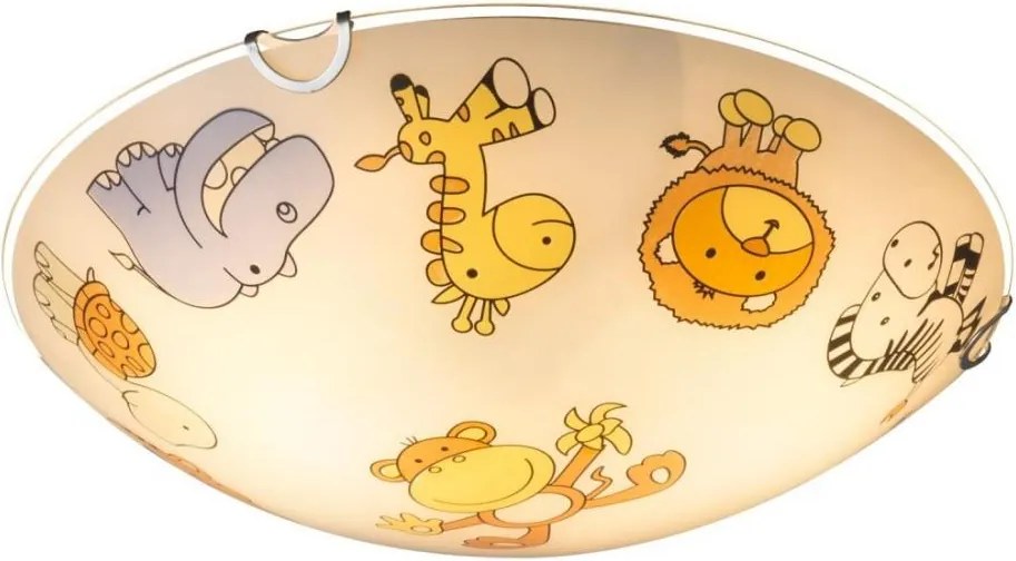 Globo 40607 - Detské stropné svietidlo KIDDY 2xE27ILLU/60W/230V