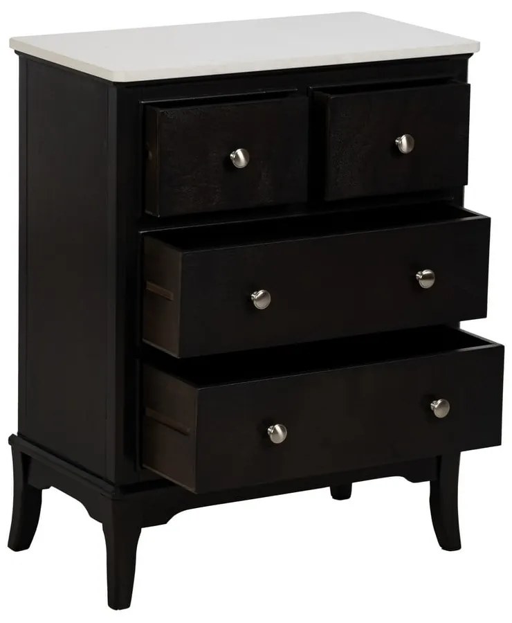 Čierna komoda 60x75, 5x33 cm Mods – Ixia