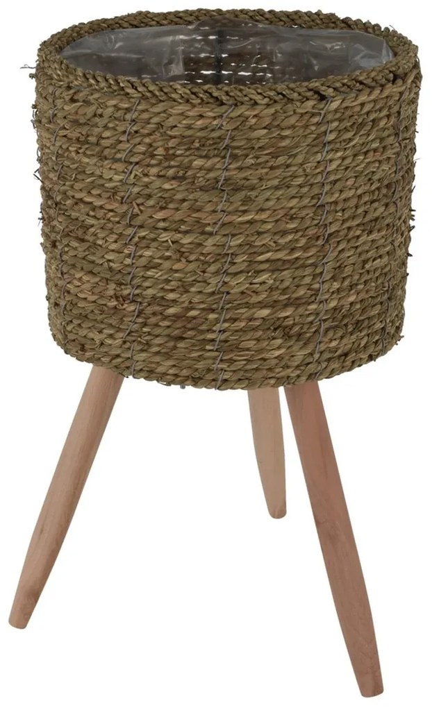 KVETINÁČ Z MORSKEJ TRÁVY SEA SADA 3KS 58X30 CM+44X26 CM+34X22 CM ZELENÁ