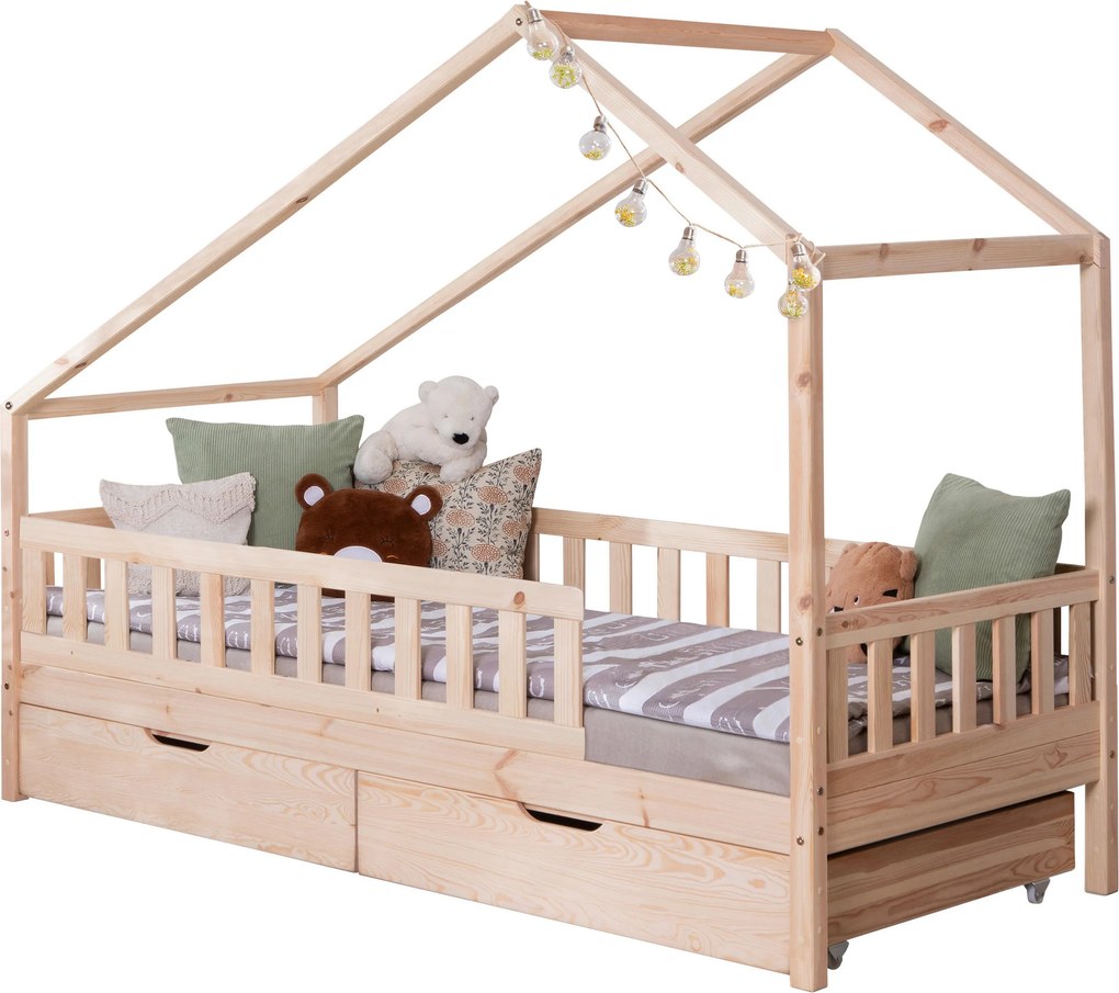 XXXLutz DOMČEKOVÁ POSTEĽ, 90/200 cm prírodná farba MID.YOU - Detské izby - 000406008138