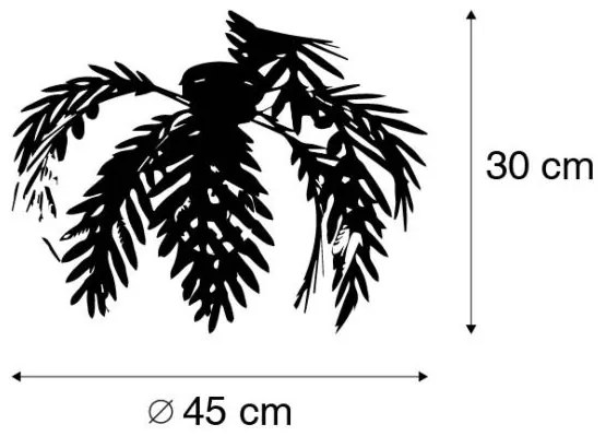 Inteligentné stropné svietidlo zlaté 12 lamiel vrátane Wifi G95- Botanica