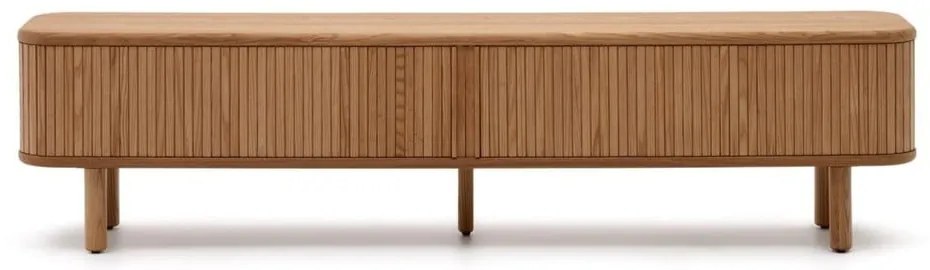 TV stolík v dekore jaseňa v prírodnej farbe 200x50x40 cm Mailen – Kave Home