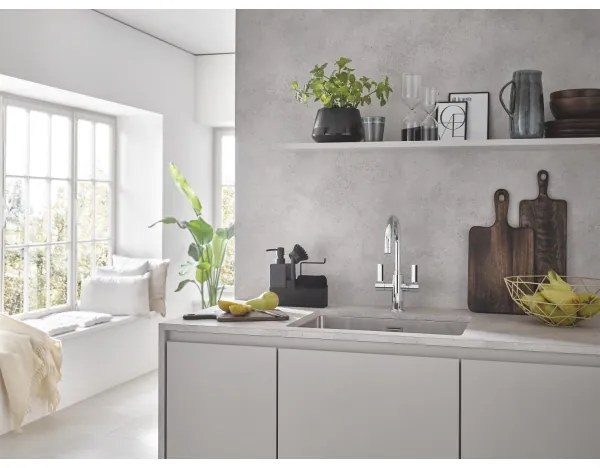 GROHE 31574SD1 - Kuchynský drez K700U 550 x 450 mm nerezová oceľ