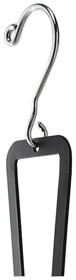 Čierny vešiak na kabelky so zavesením na dvere a 6 háčikmi Yamazaki Kanazawa