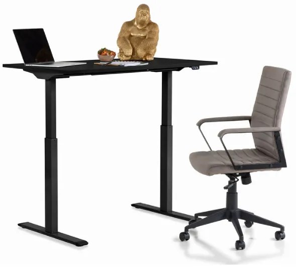Office Smart písací stôl 120x70 cm čierny