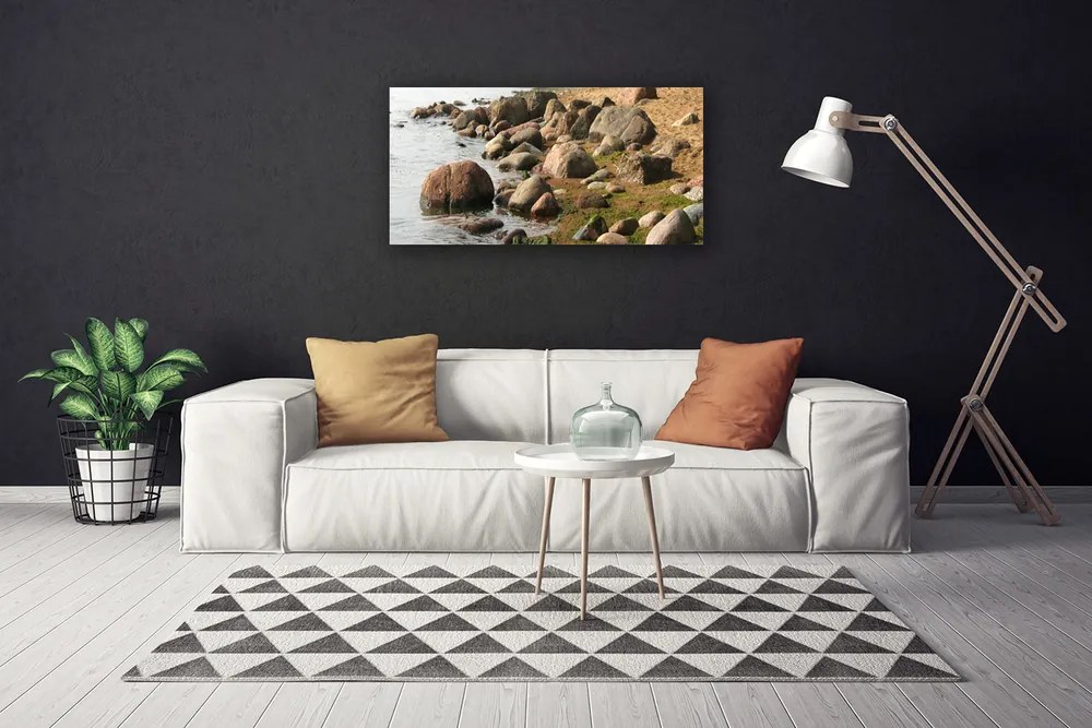 Obraz na plátne Kamene more príroda 120x60 cm