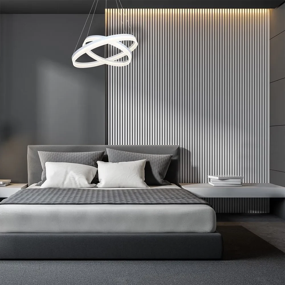 Závesné LED svietidlo Ring, 2x LED 60w, 4000k, w