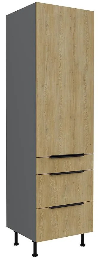 Kuchynská skrinka Cremona Ant 60dks-215 1f 3s