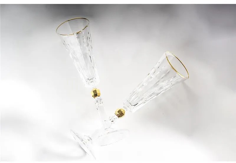 BOHEMIA PRESTIGE CONTE GOLD POHÁR NA ŠAMPANSKÉ 170ML SADA 6 KS