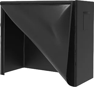 Stojan na drevo s krytom BestBerg BBFR-122C / 122 × 34 × 110 cm / čierna