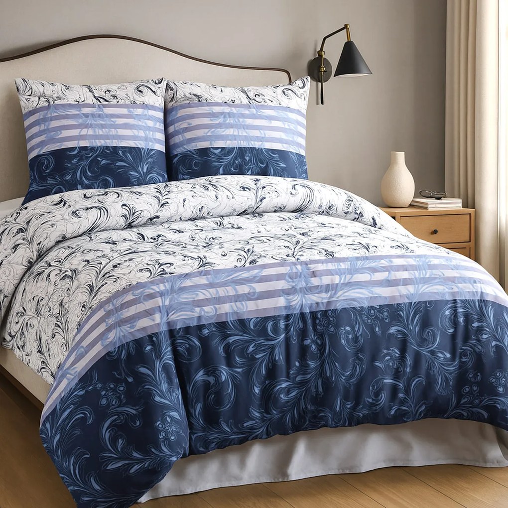 OBLIEČKY Z MIKROVLÁKNA 12206 160X200 CM, 2KS 70X80 CM VZOROVANÉ