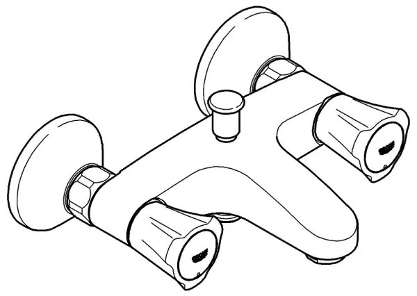 GROHE 25450001 - Vaňová batéria COSTA L DN 15 lesklý chróm