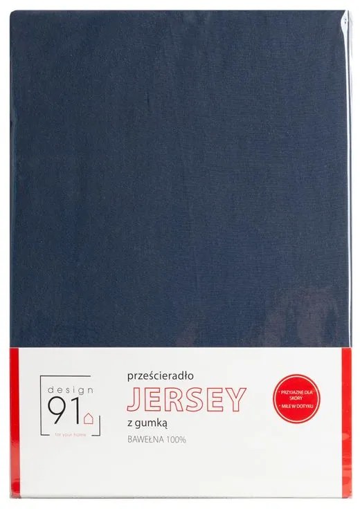 PRESTIERADLO S ELASTICKÝM JERSEY DESIGN91 90X200 CM, VÝŠKA 25 CM TMAVOMODRÁ