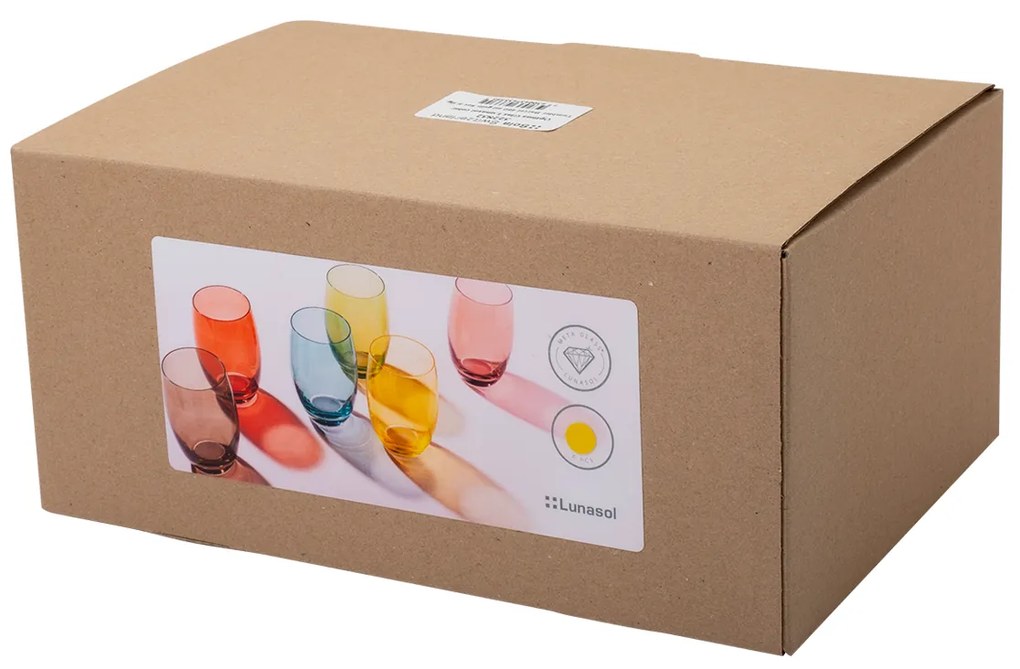 Poháre Tumbler taupe 460 ml 6 ks - Optima Glas Lunasol - 322831
