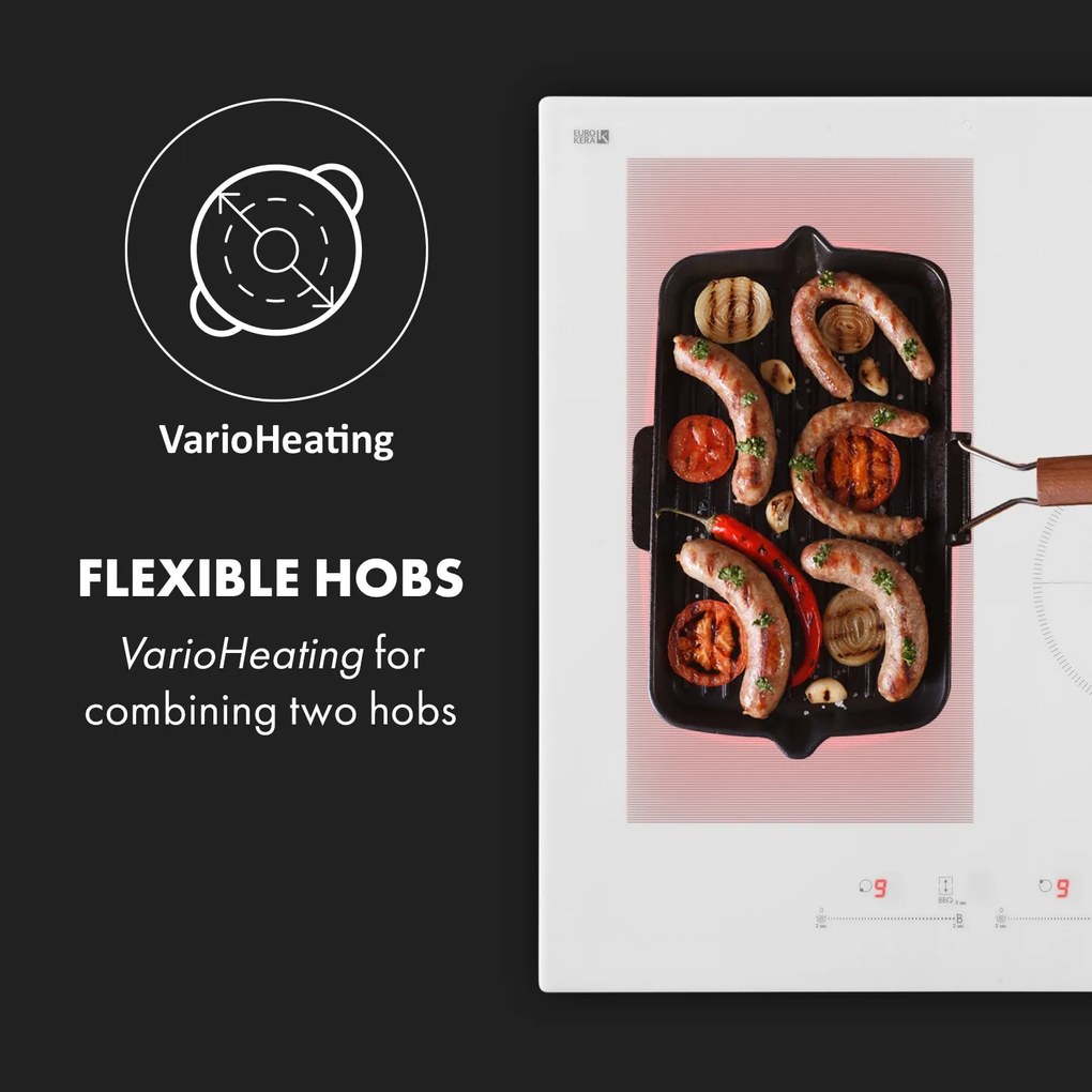 Klarstein Delicatessa 77 Hybrid, vstavaná indukčná varná doska, 7000 W, 4 zóny