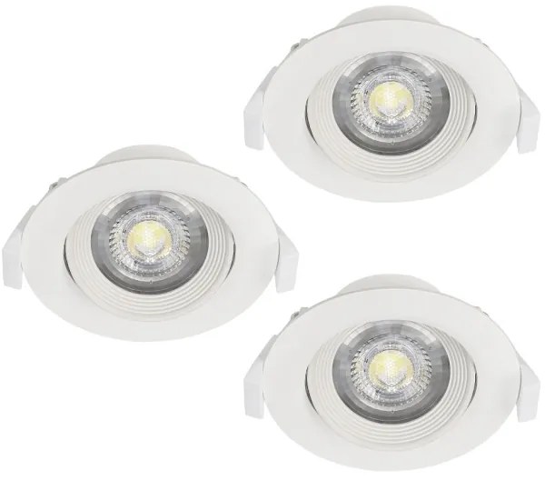 Eglo 32896 - SADA 3× zapustených stropných svietidiel SARTIANO LED/5W/230V